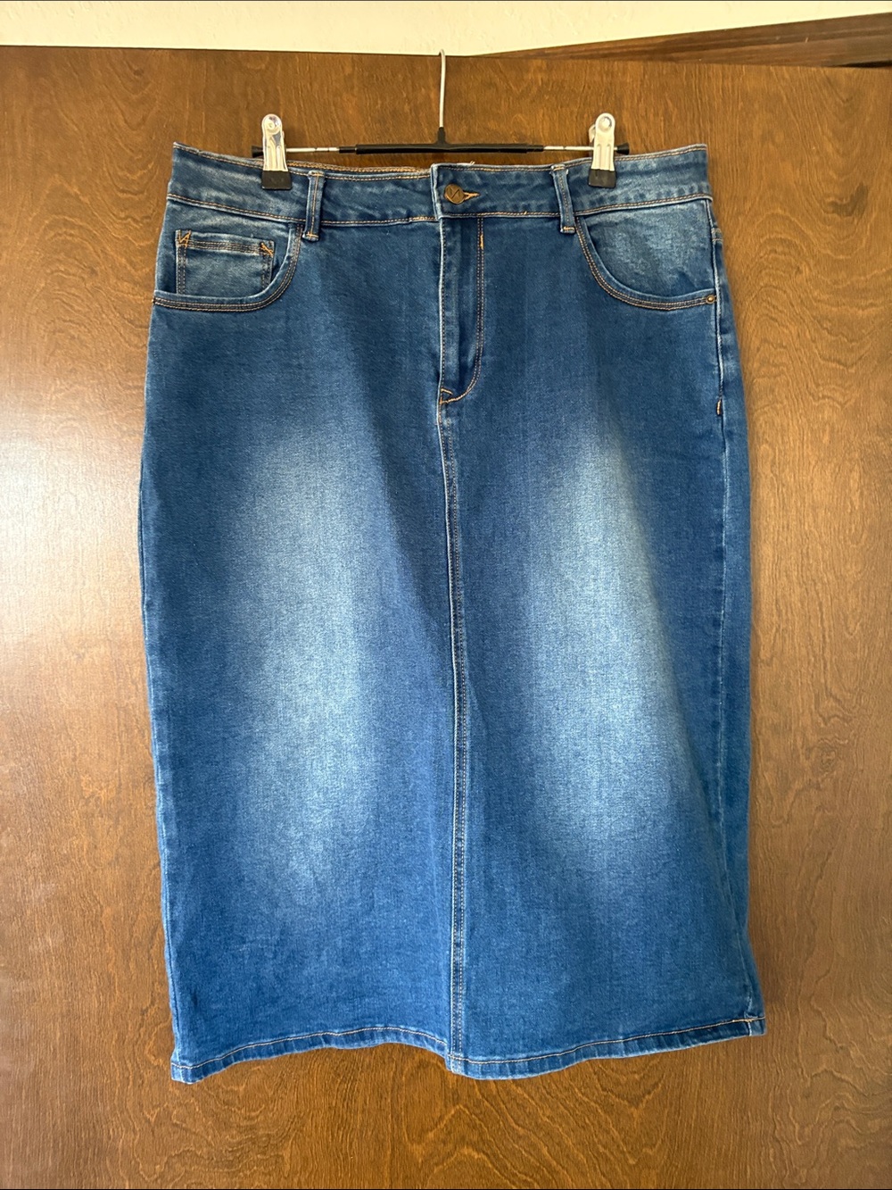 Classic Blue Denim Skirt